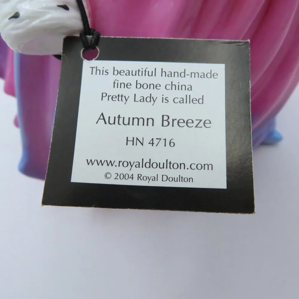 Royal Doulton Pretty Ladies Autumn Breeze HN4716 Bone China Figurine 2004